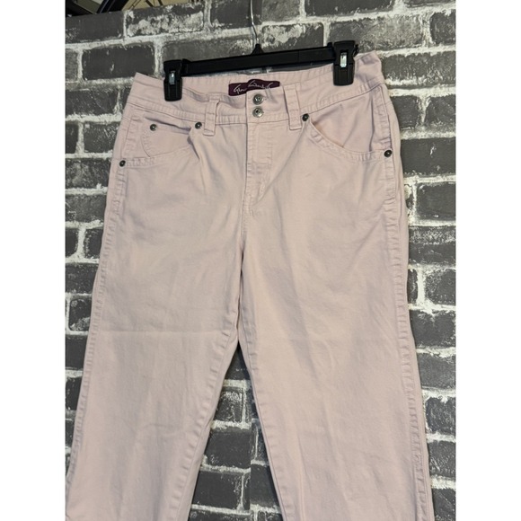 Gloria Vanderbilt Pink Cropped Pants Capri Stretch Cotton 10 - Picture 5 of 7